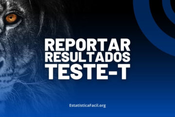 reportar resultados do teste t 