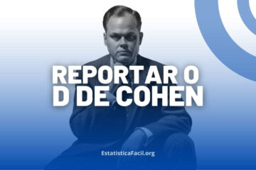 como reportar o d de cohen