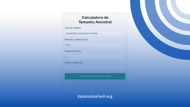 Calculadora de Tamanho Amostral